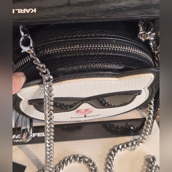 Karl Lagerfeld Pouchette Crossbody Bag & Card Holder - Picture 4 of 6